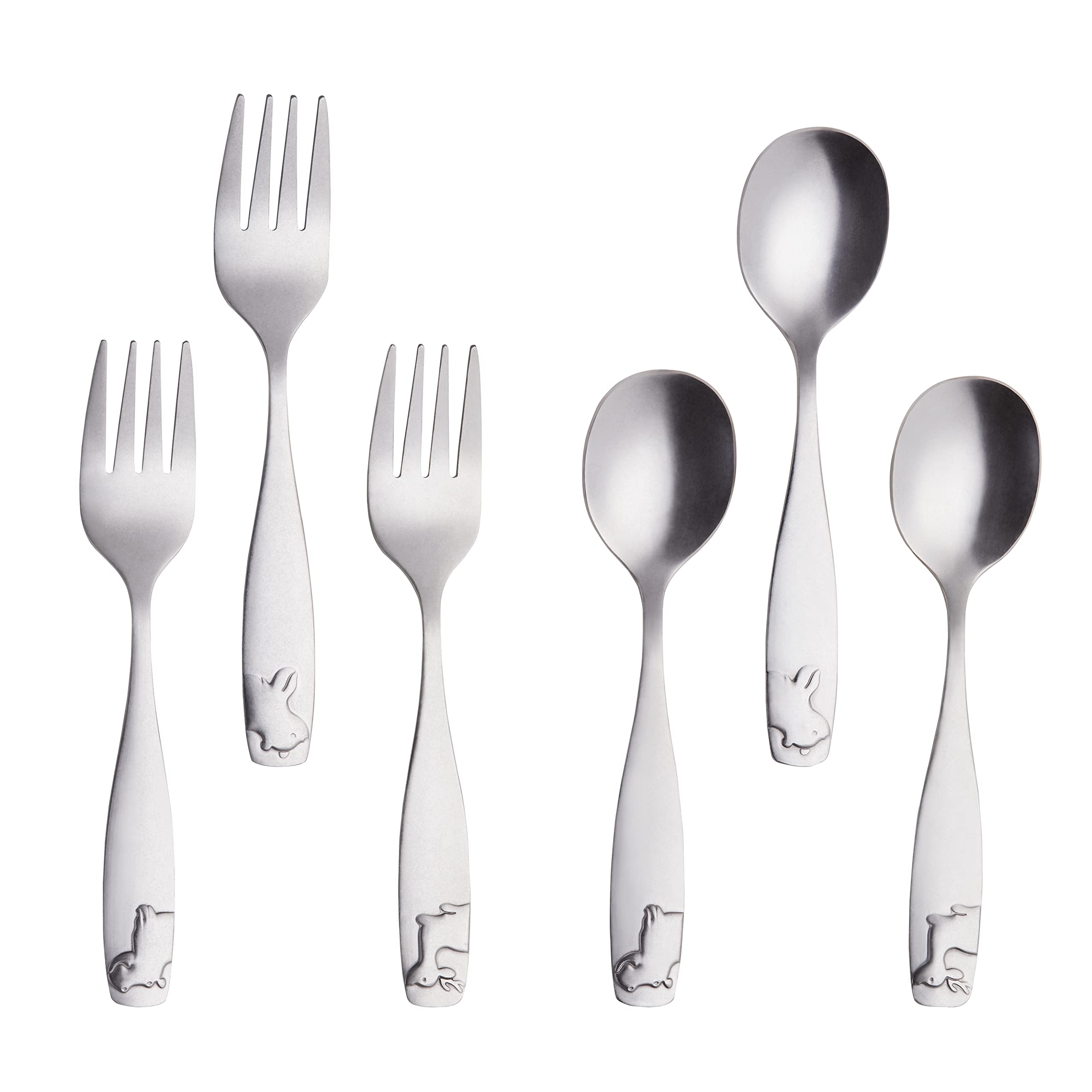 Annova Kids Flatware with comfortable handles for small hands.
