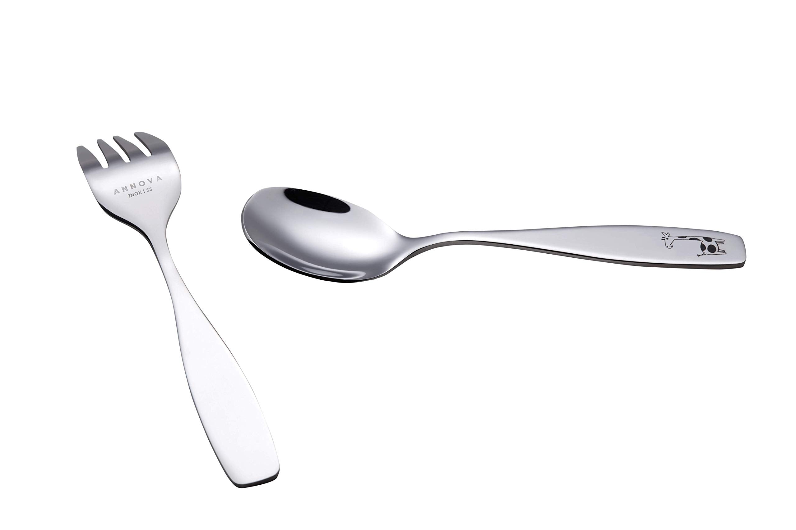 Annova 6-Piece Kids Silverware Set: complete toddler-ready utensils for lunchboxes and meals.