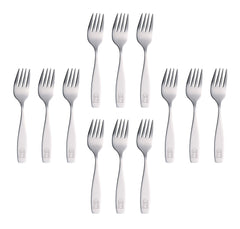 Annova Kids Silverware 6-piece set forks, easy-to-hold for tiny hands