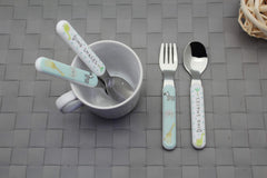 ANNOVA Kids Silverware ergonomic-handles provide easy grip for tiny hands during meals.