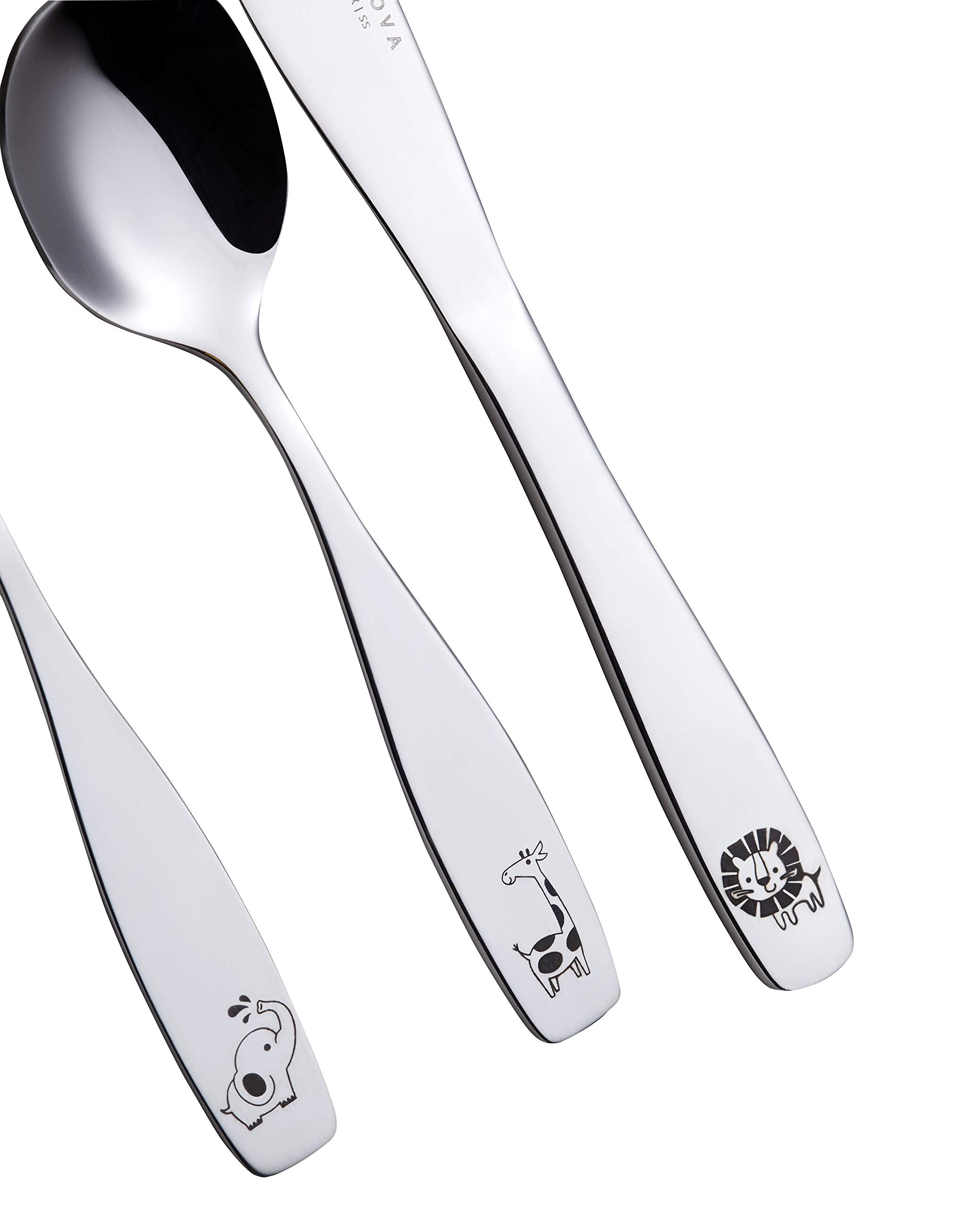 Annova Kids Silverware Safari Lion: grown-up style in toddler size with safe kid-friendly design.