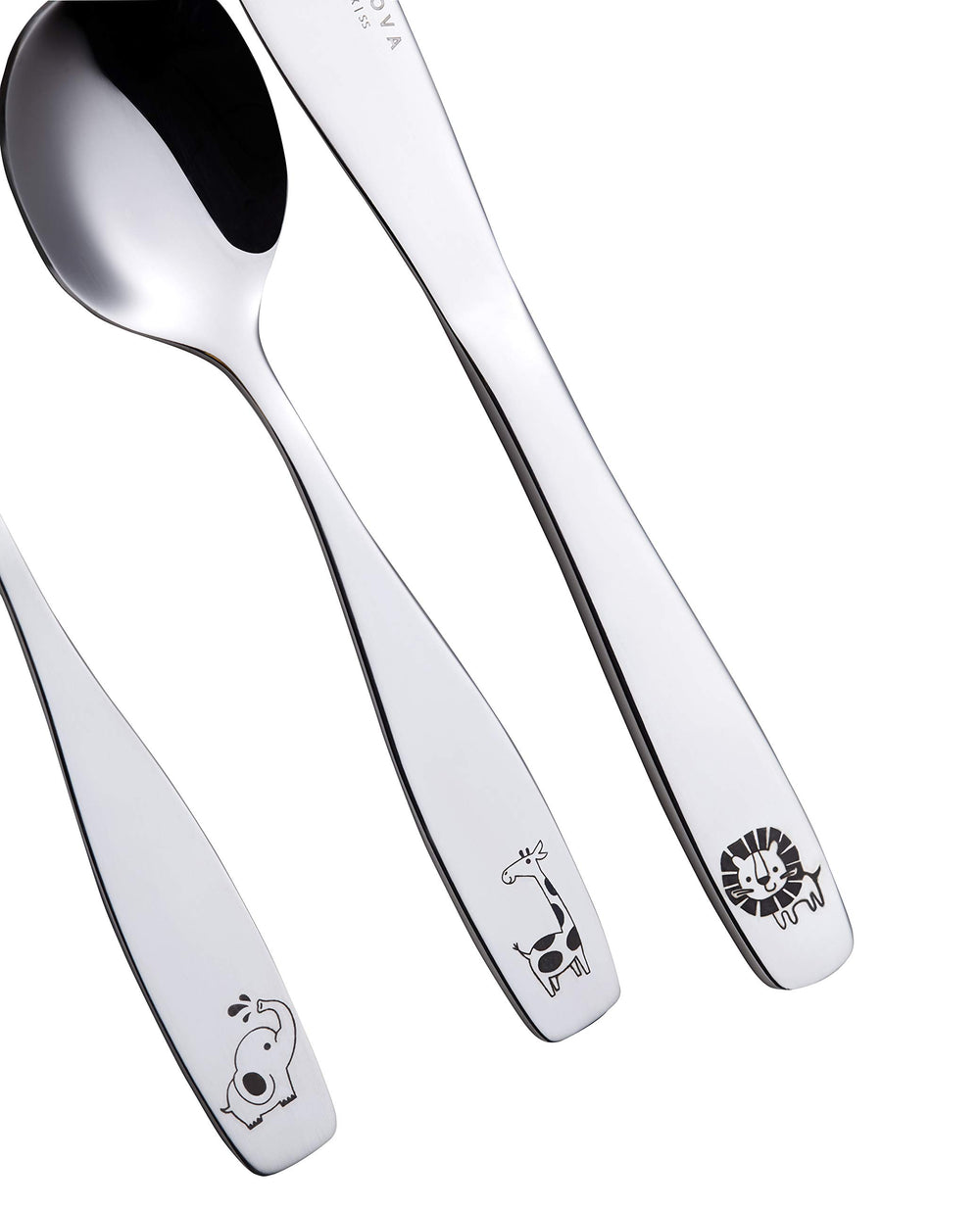 Annova Kids Silverware Safari Lion: grown-up style in toddler size with safe kid-friendly design.