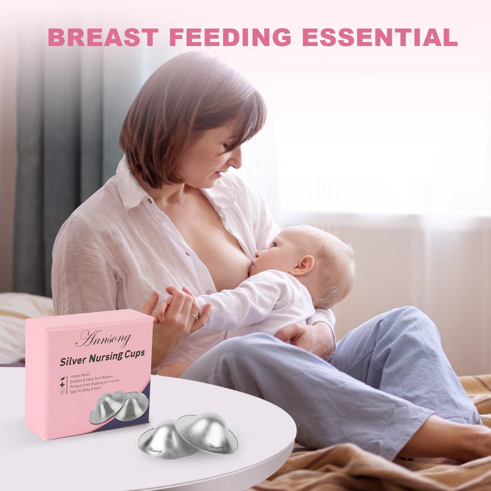 ANNSONG Silver Nursing Cups come with exclusive value box for premium gifting.