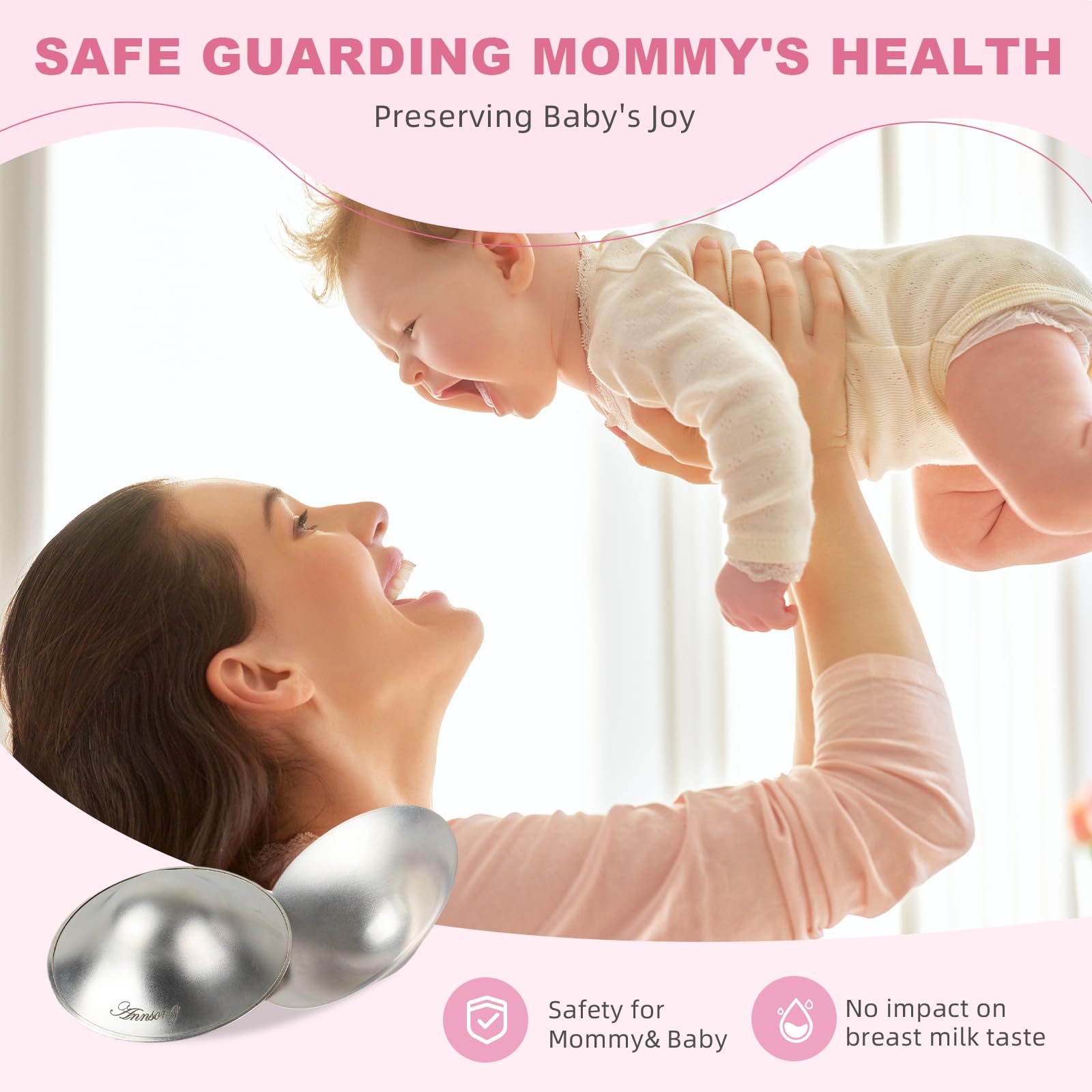ANNSONG Silver Nursing Cups may help soothe irritation from breastfeeding without creams.