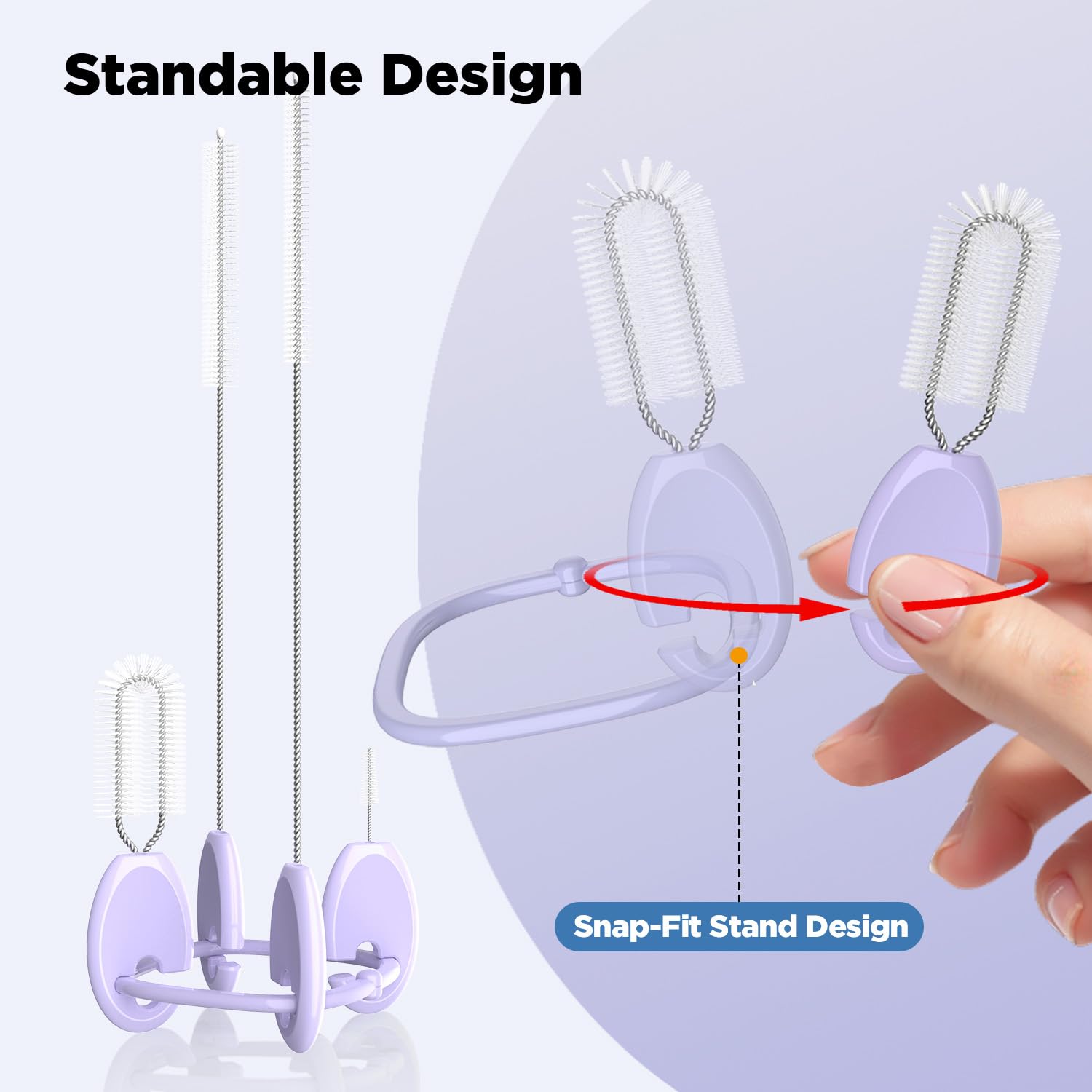 AnOis7ter sippy cup cleaner set showcases crevice brush for tight corners.