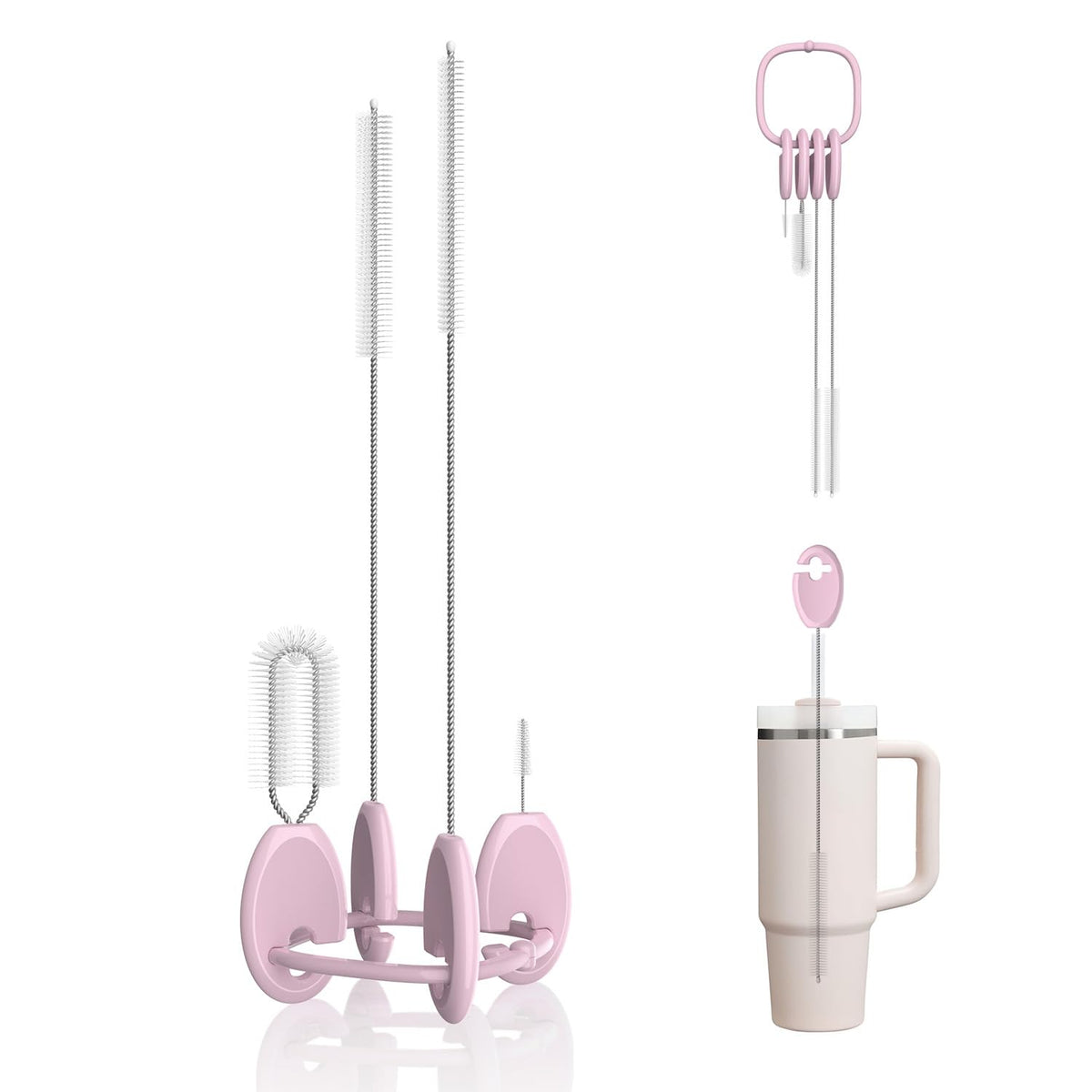 AnOis7ter straw cleaner stand base keeps brushes organized for quick cleanup