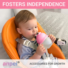 ANPEI anti-spill weighted straw prevents spills during playtime drinks.