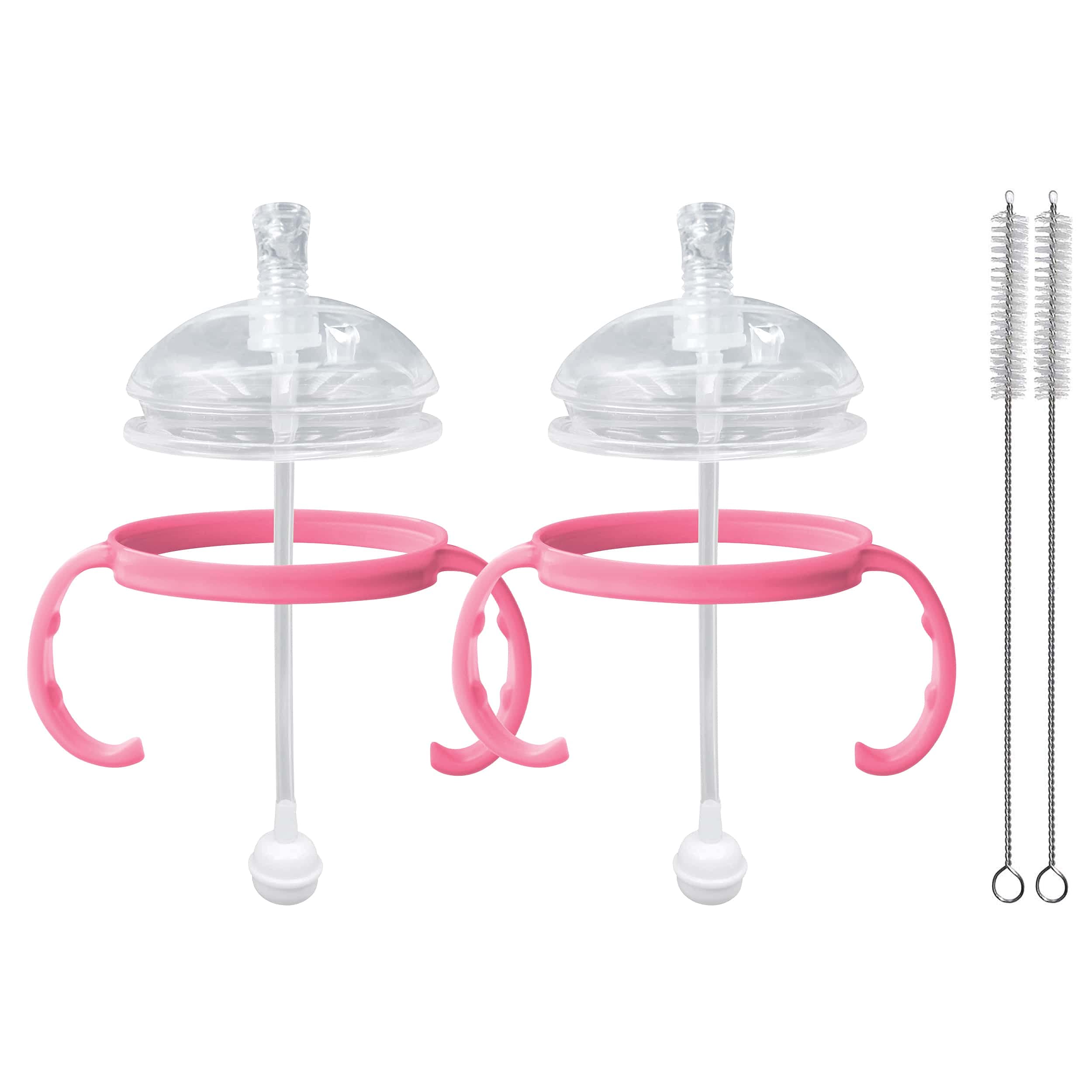 ANPEI dishwasher safe silicone components in pink ease cleaning after feedings