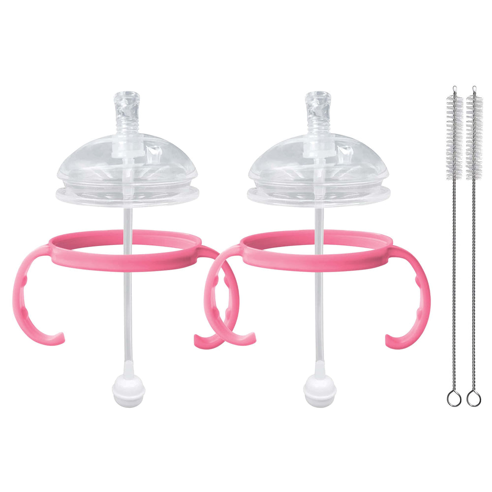 ANPEI dishwasher safe silicone components in pink ease cleaning after feedings