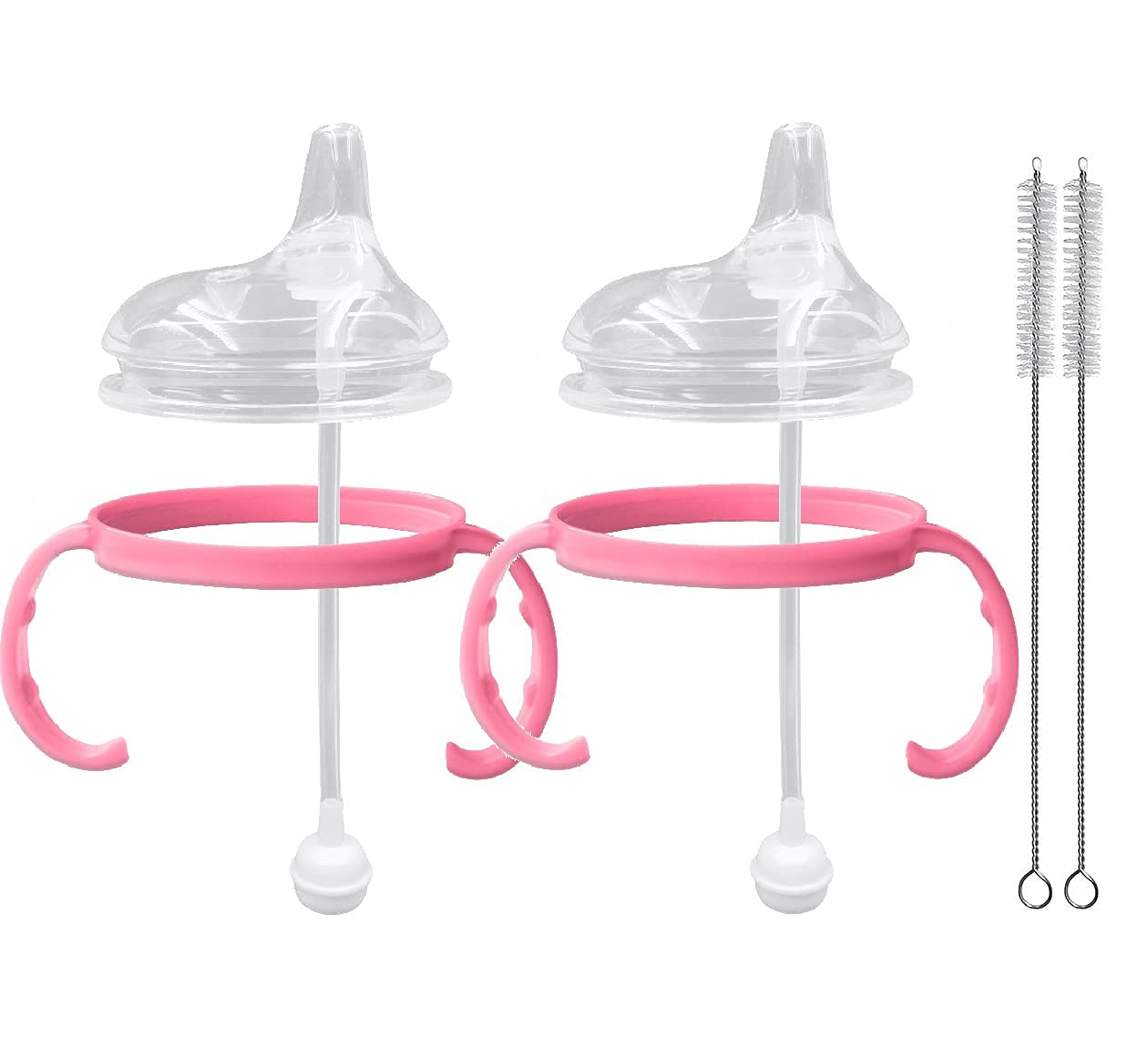 Anpei sippy cup pink nipple storage case keeps components organized on the go