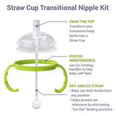 ANPEI soft silicone straw nipple highlights gentle transition for babies