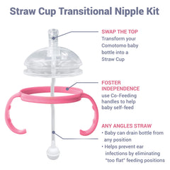 ANPEI weighted straws in pink enable sipping from any angle
