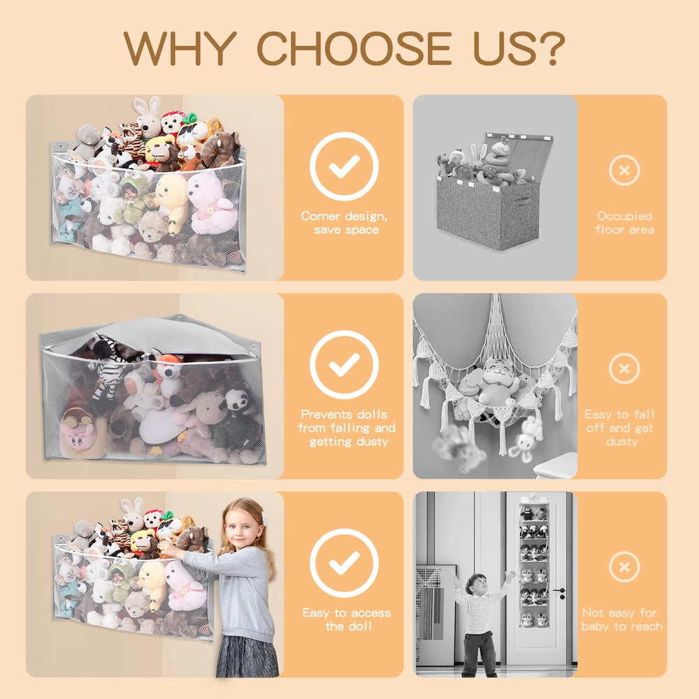 ANROYE kid-friendly design allows kids to reach and tidy