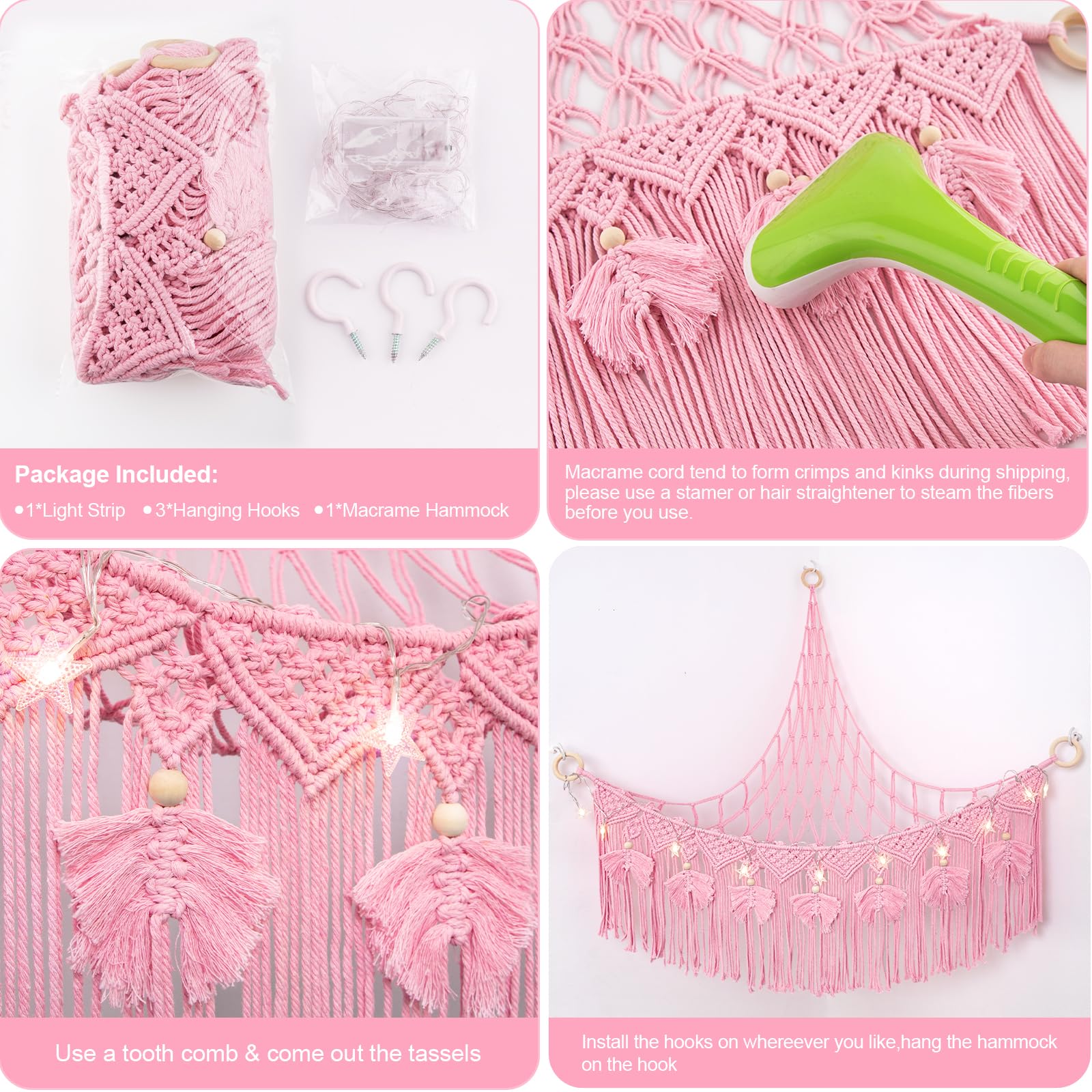 ANROYE Star-light feature enhances night-time ambience and makes a thoughtful nursery gift idea.