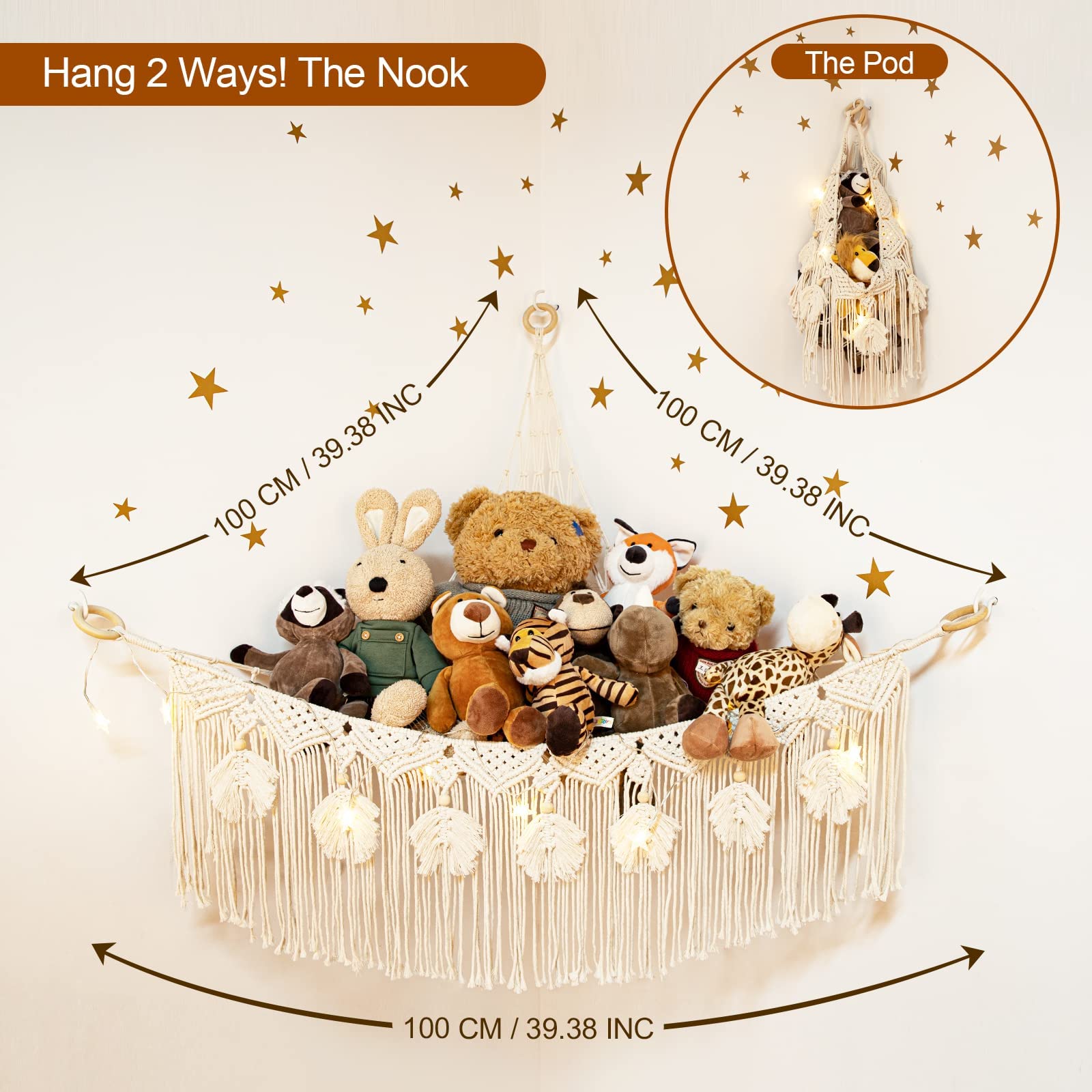 ANROYE star light feature adds ambient mood for cozy kids corners