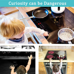 Anserdrm stove knob safety covers offer tool-free installation for quick safety.