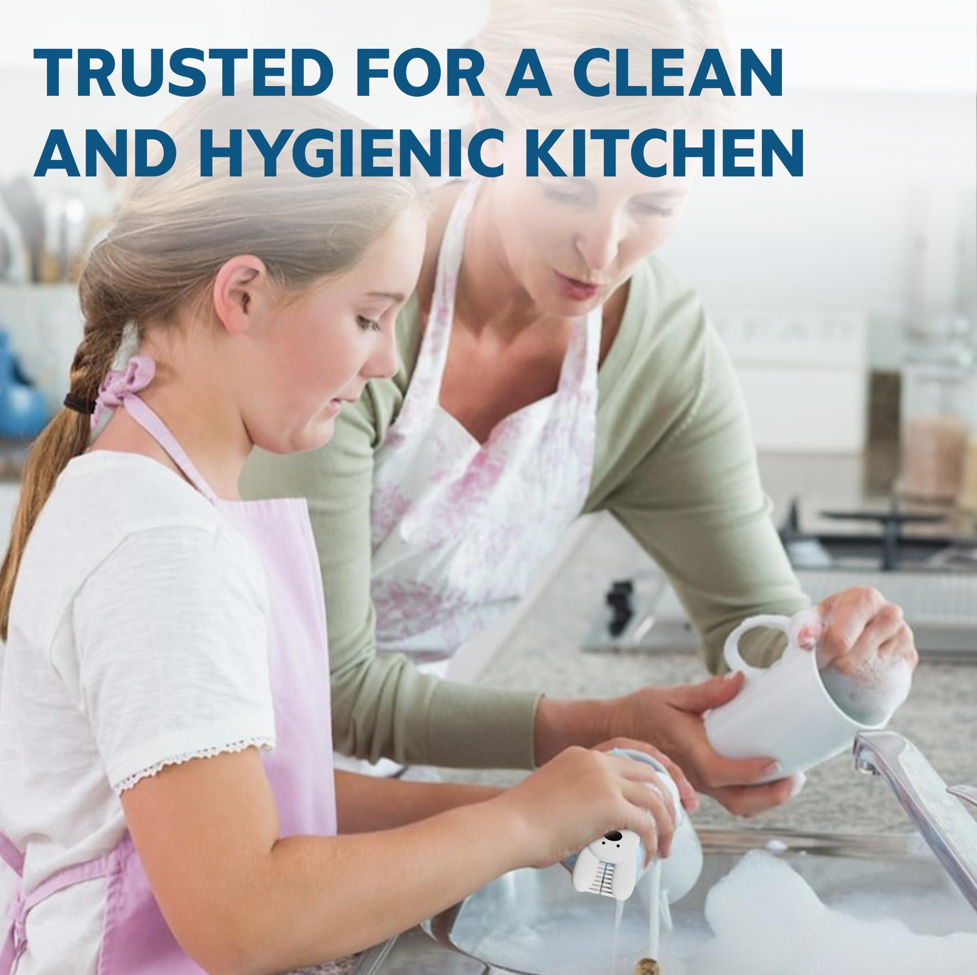 ANSOTHIN compact-drawer-kit blue keeps your cleaning tools organized.