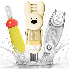 ANSOTHIN cup lid cleaning brush 4-in-1 in action, keeps lids pristine for daily hydration.
