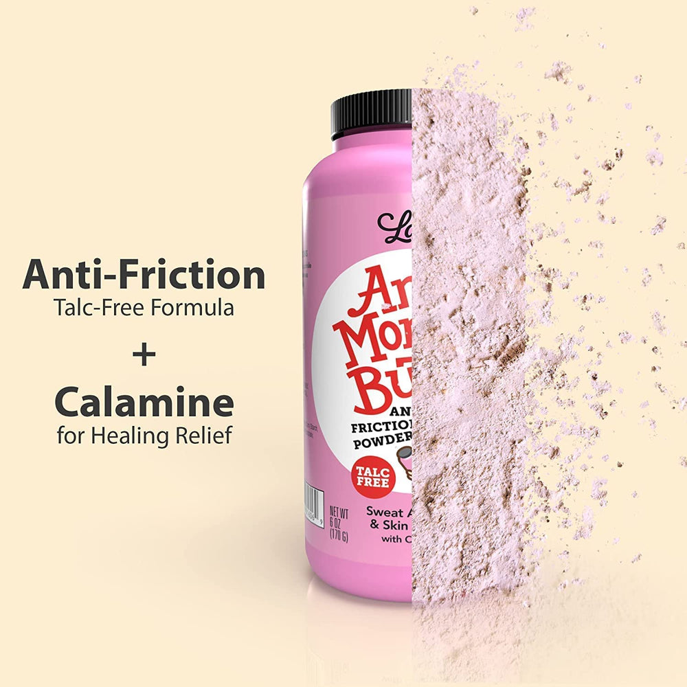 Anti Monkey Butt Lady Powder on skin demonstrates moisture absorption and friction reduction