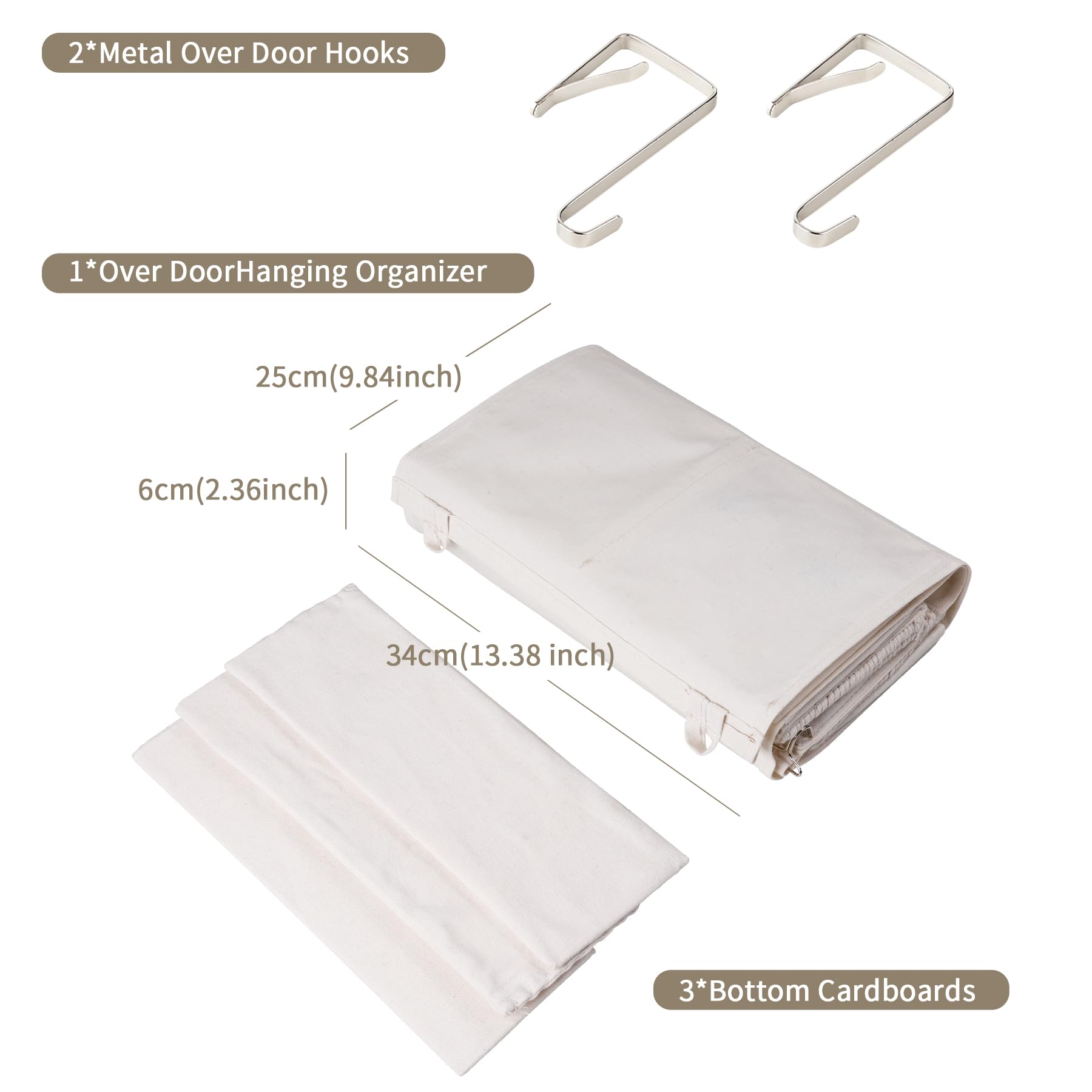 ANTIS'S HOME adjustable door hooks ensure secure, easy installation