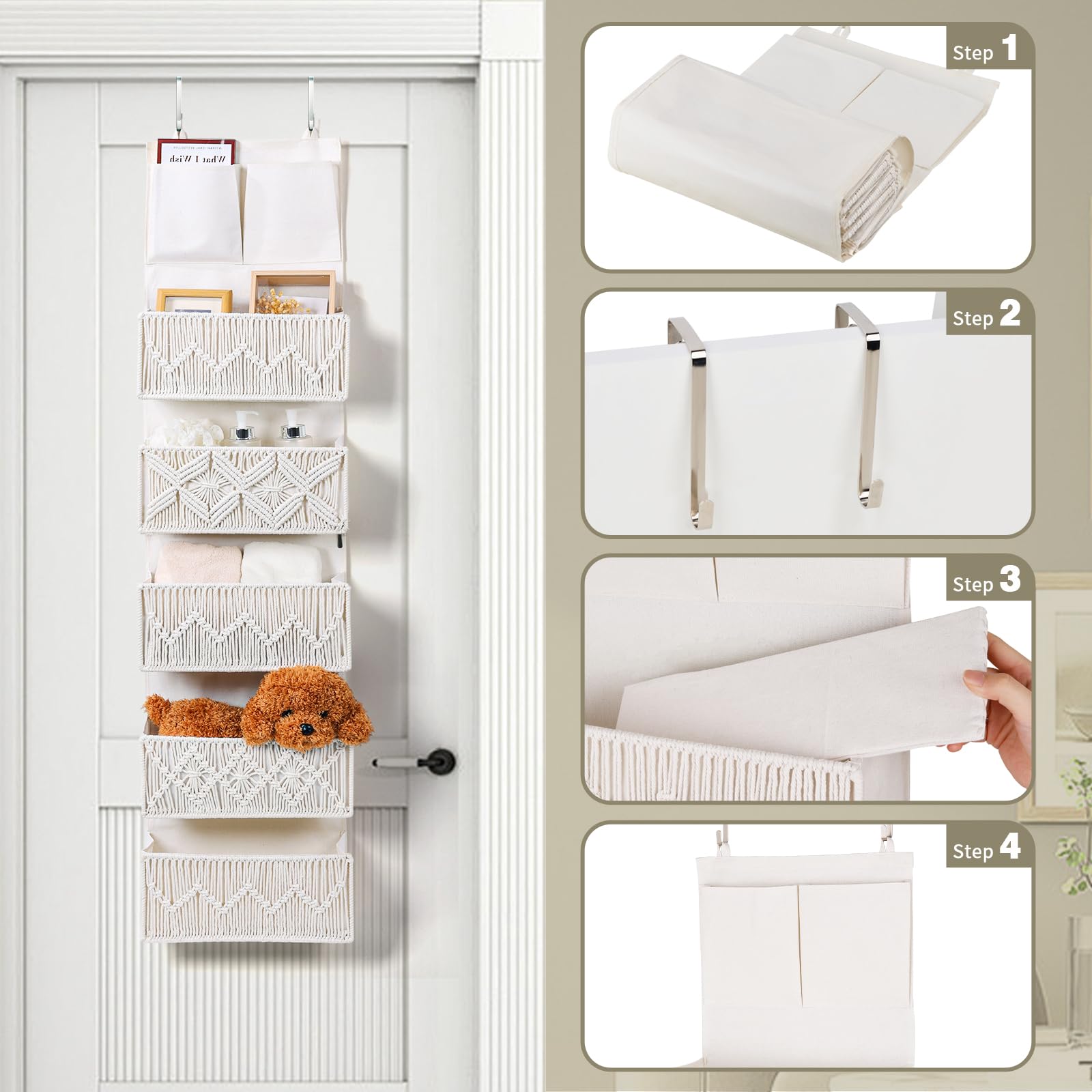 ANTIS'S HOME adjustable door-thickness compatibility up to 1.6 inches for many doors.