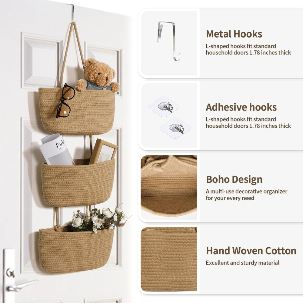 ANTIS'S HOME detachable-pockets modular-wall-basket design for flexible storage