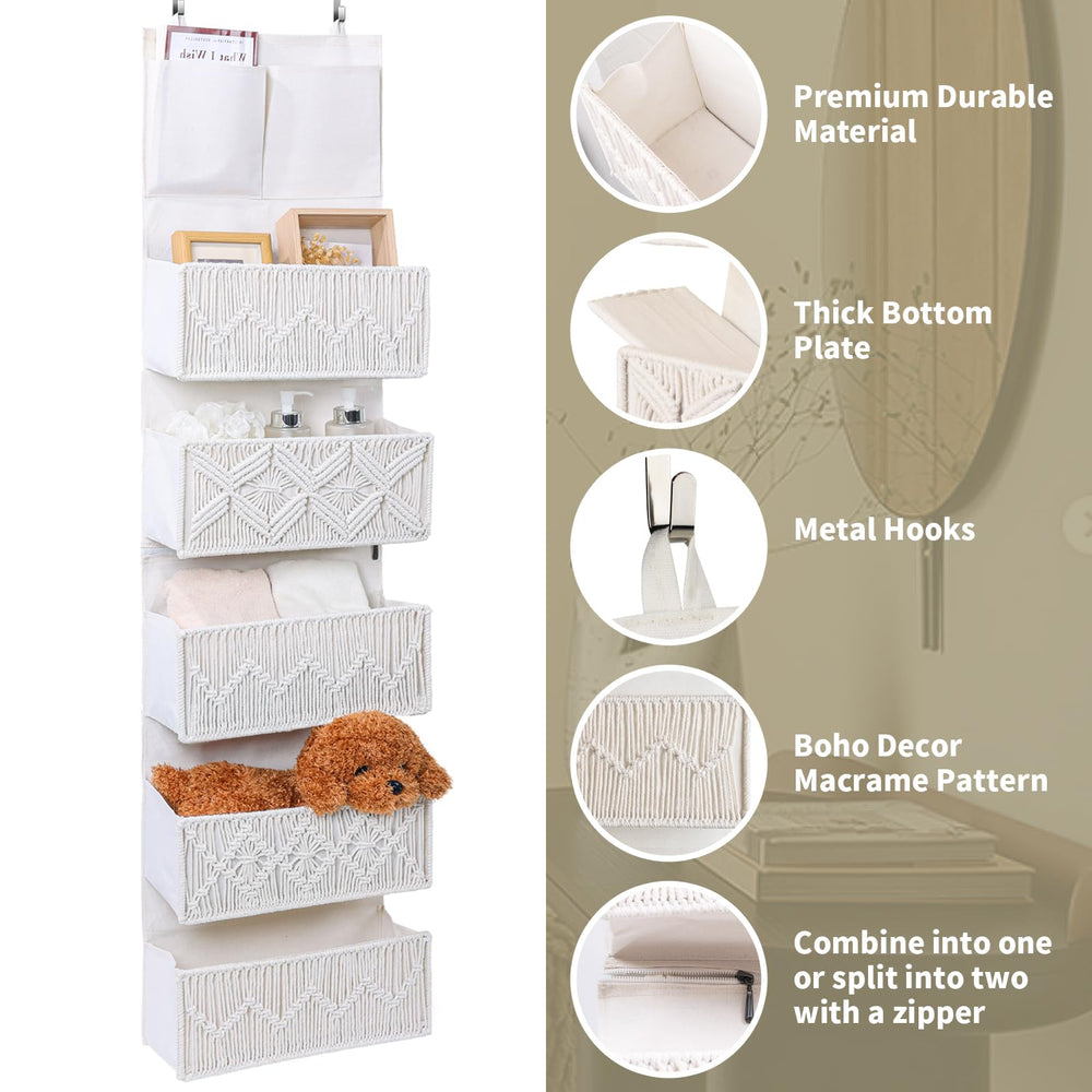 ANTIS'S HOME space-saving door organizer with configurable options for your doorway.