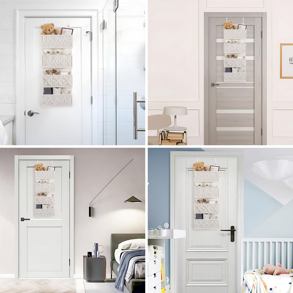 ANTIS'S HOME easy install with adjustable hooks for various doors.
