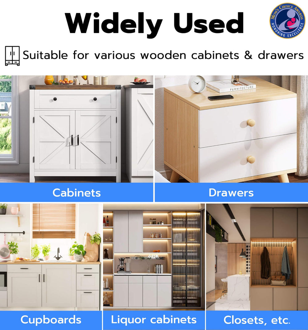 Anweller anti-pry design on visible hardware for added safety.