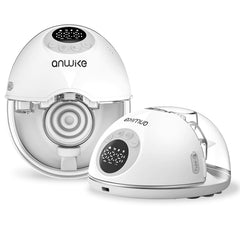 ANWIKE hands-free breast pump wearing discreetly for on-the-go pumping