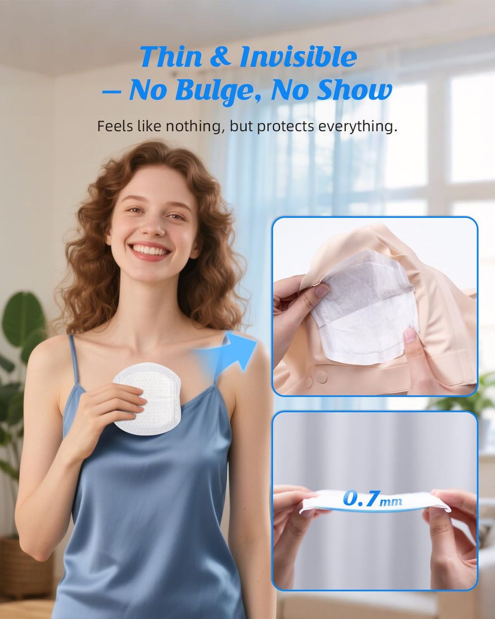 ANWIKE leak-proof technology close-up showing enhanced absorbency in use