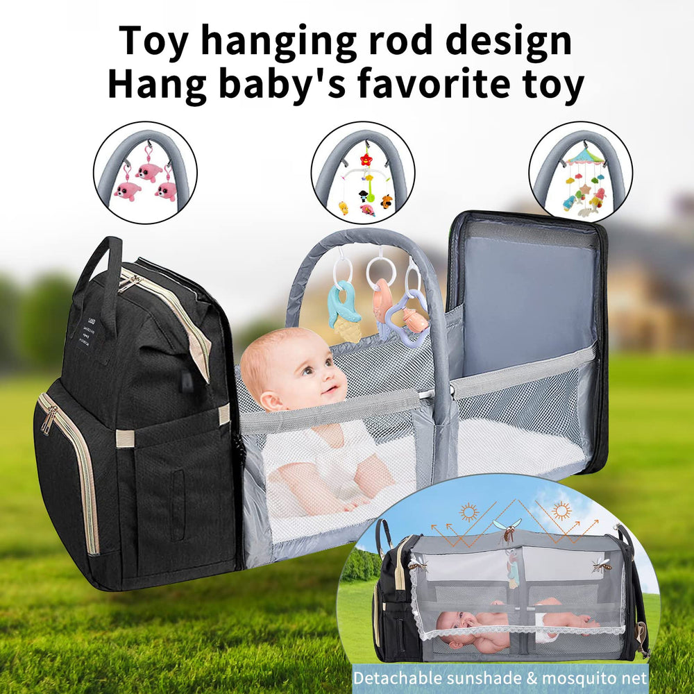 ANWTOTU changing station feature simplifies diaper changes during travel.