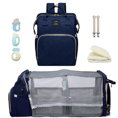 ANWTOTU diaper bag backpack front view showcasing organized pockets for travel