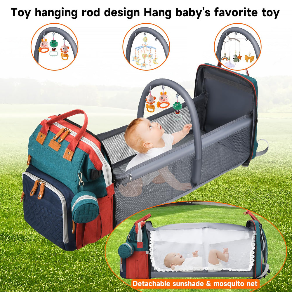 ANWTOTU diaper bag backpack insulated bottle pockets keep milk at temperature