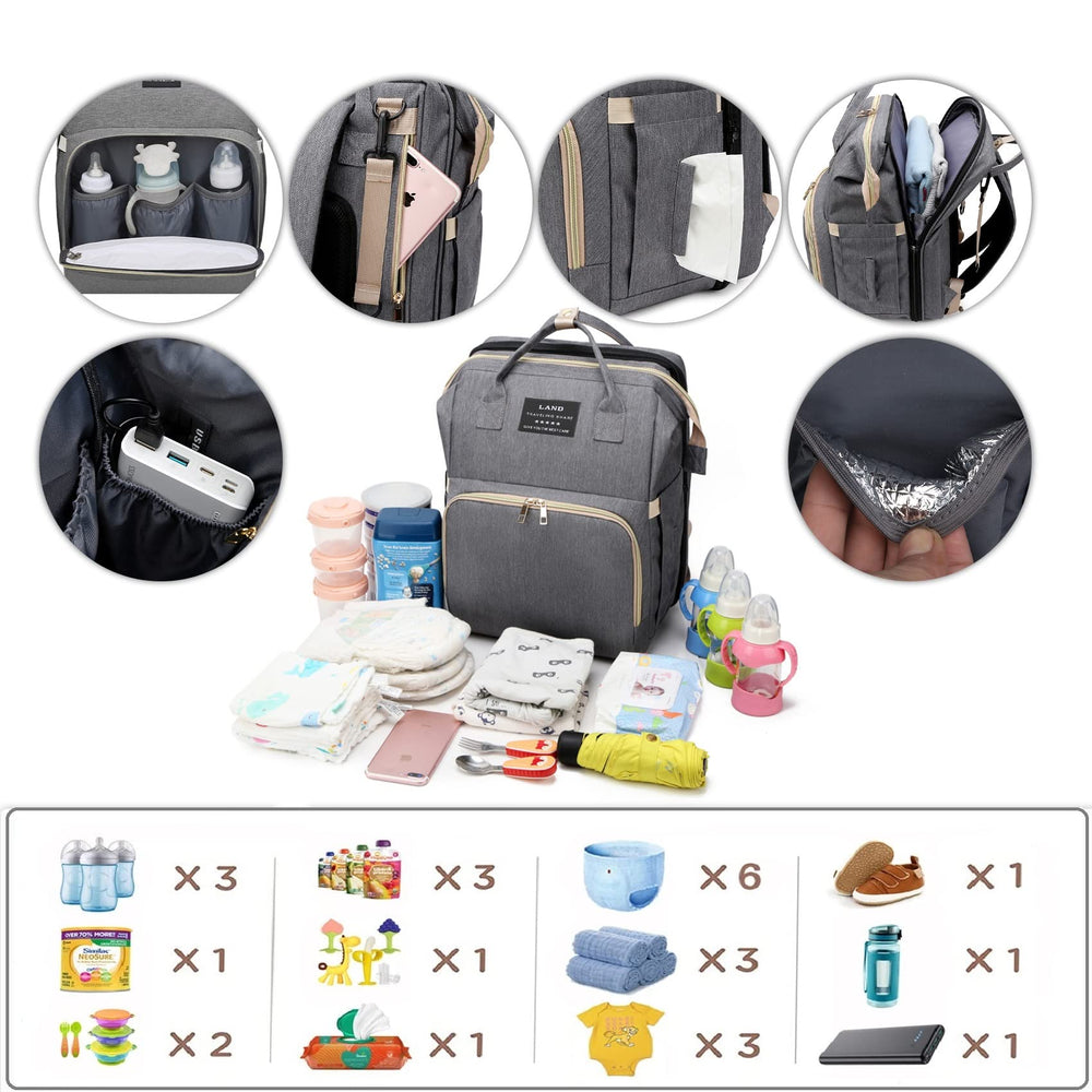 ANWTOTU changing-station setup enables on-the-go diaper changes