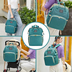 ANWTOTU diaper bag changing station setup enables easy on-the-go diaper changes.
