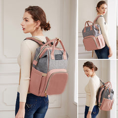 ANWTOTU diaper bag changing-station demonstrates built-in station for quick changes