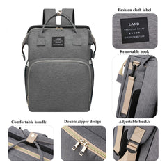 ANWTOTU diaper bag insulated pockets keep bottles warm or cool.