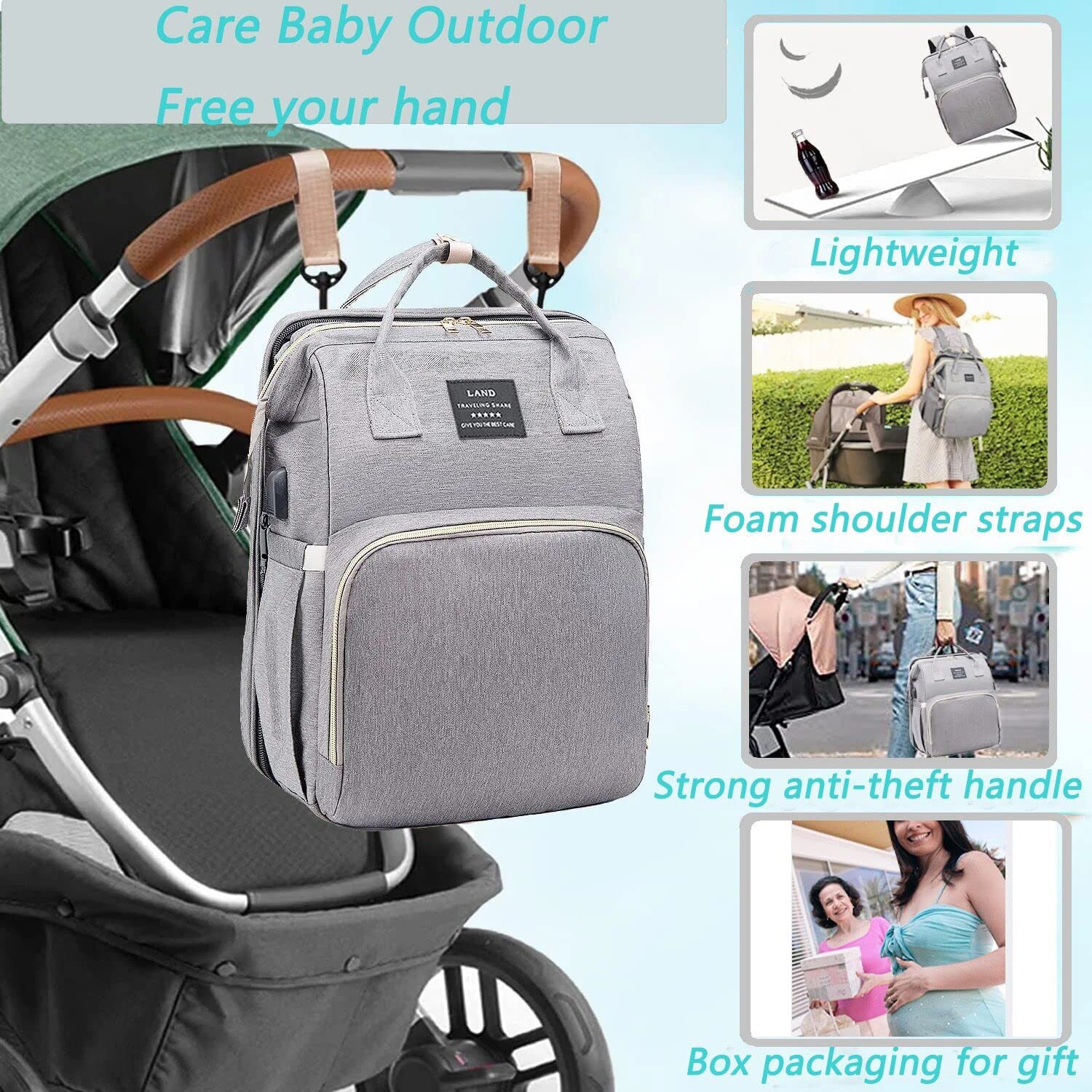 ANWTOTU lightweight yet sturdy bag keeps essentials organized.