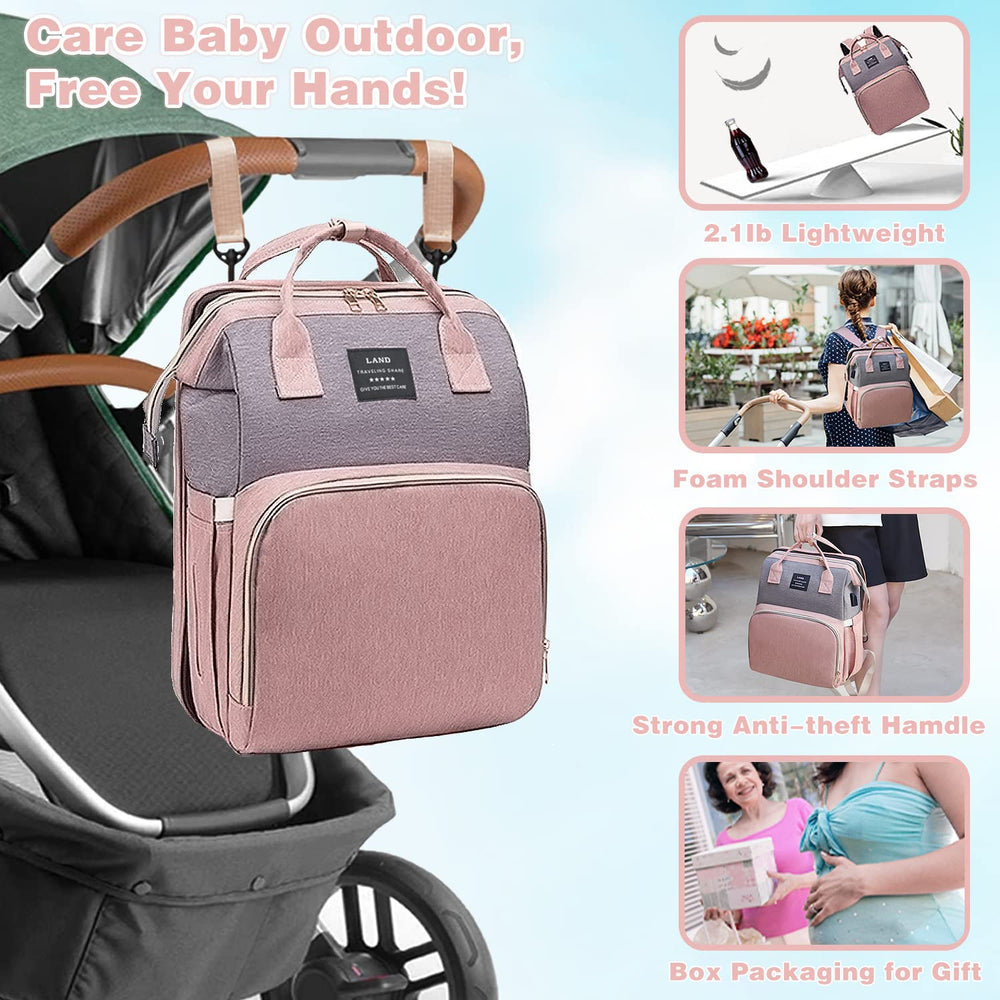 ANWTOTU diaper bag stroller-hanging option for easy mobility while walking