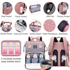 ANWTOTU diaper bag USB-port image signals convenient charging on the go