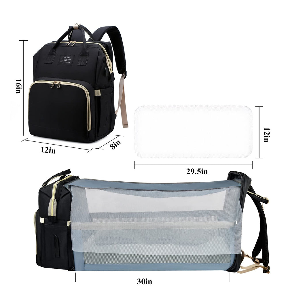 ANWTOTU diaper bag USB port for on-demand charging.