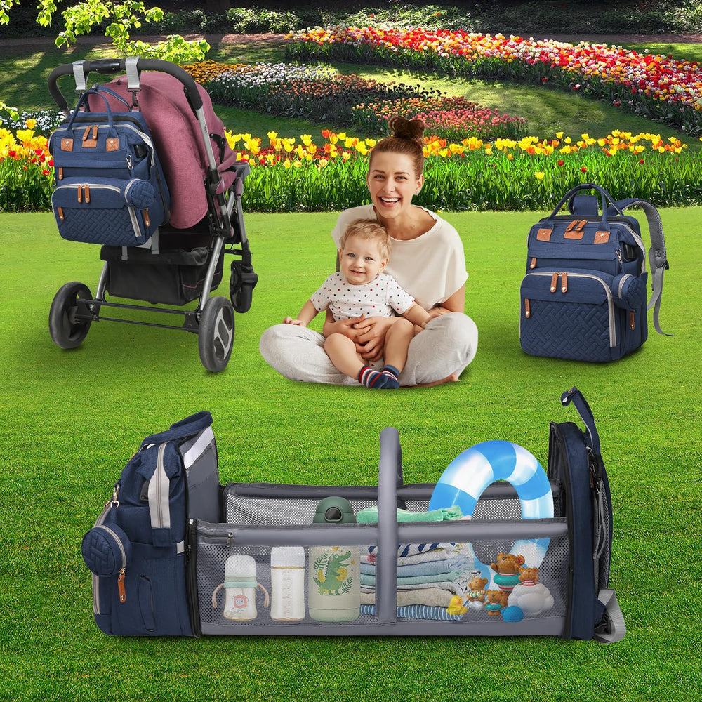 ANWTOTU diaper bag waterproof fabric keeps items protected
