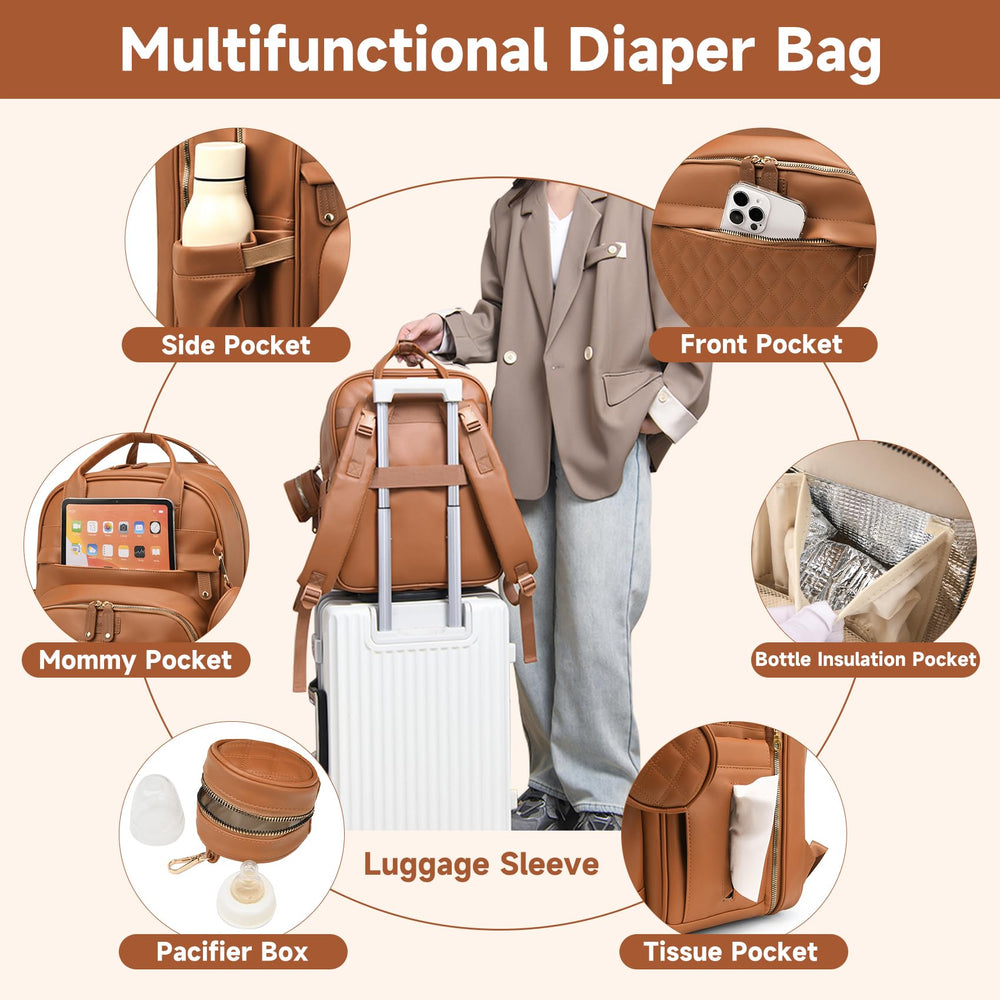 ANWTOTU reinforced shoulder straps and back panel distribute weight for comfortable carrying.