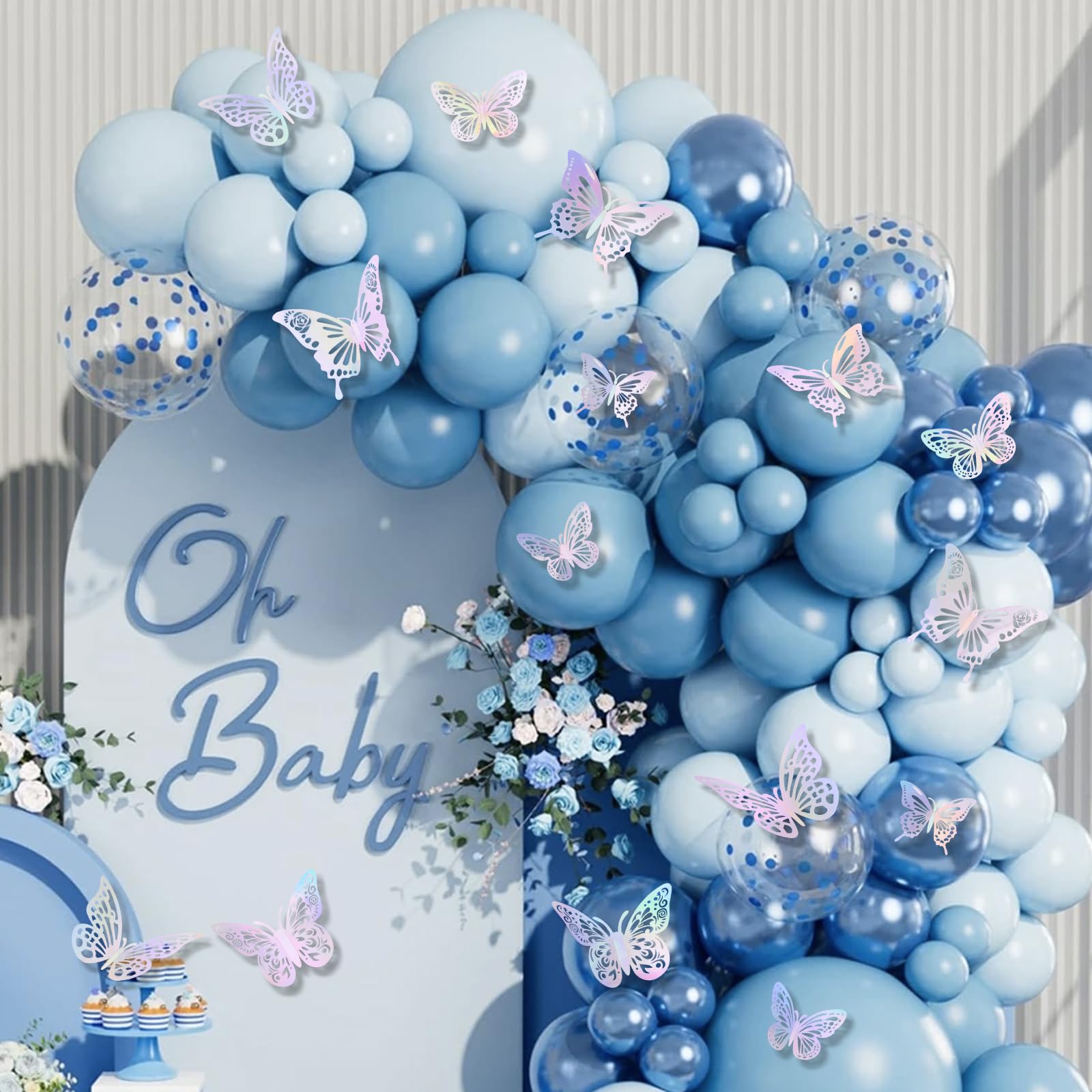 Anwyll 3 sizes butterflies decor allows flexible arrangement.