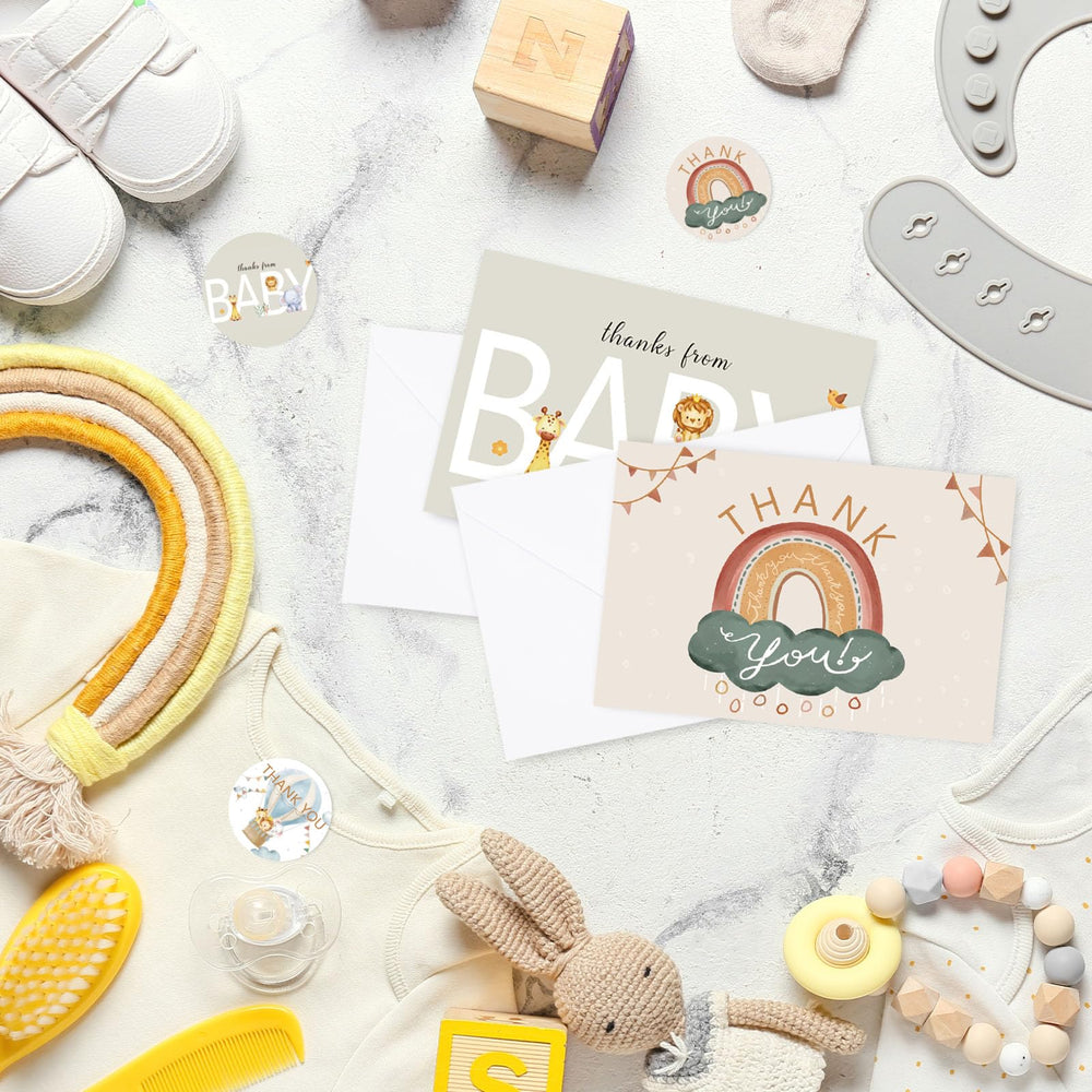 AnyDesign envelopes for thank you cards, sized to fit 4x6 cards securely.