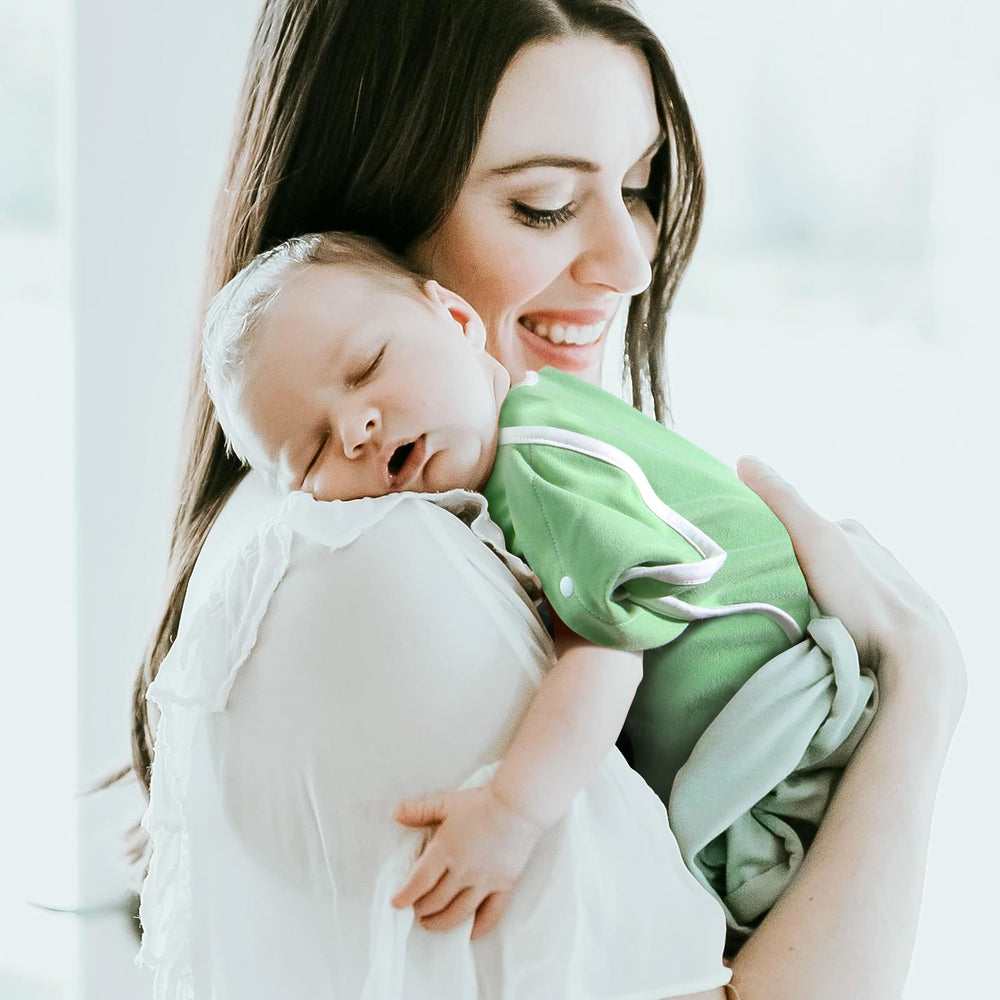 ANYEDDE 2-pack swaddle with cuff zipper enables easy diaper changes