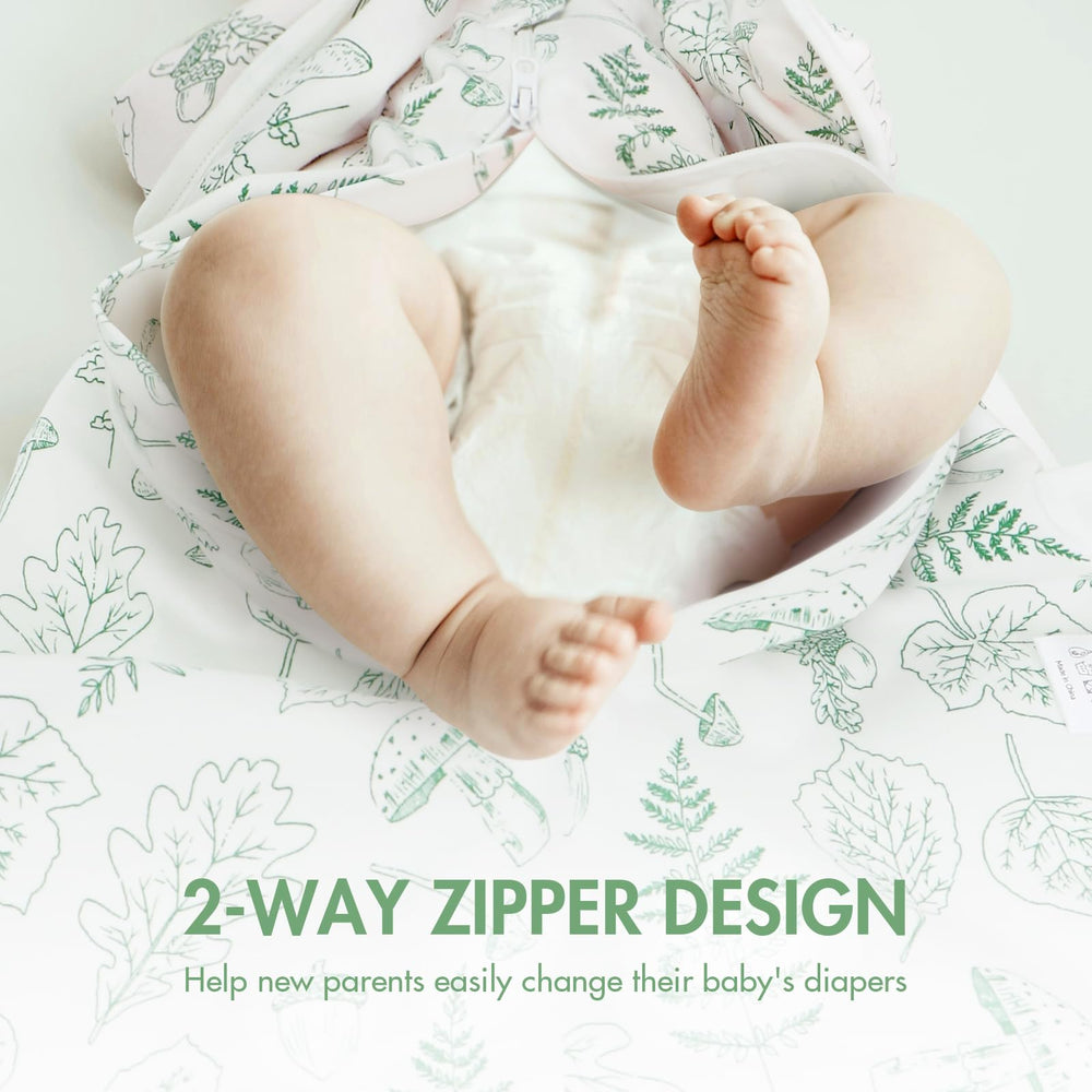 ANYEDDE 2-way zipper allows quick diaper access without fully removing the sack