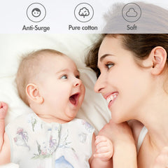 ANYEDDE arms-up swaddle with cuffs closed provides secure self-soothing for calm naps.
