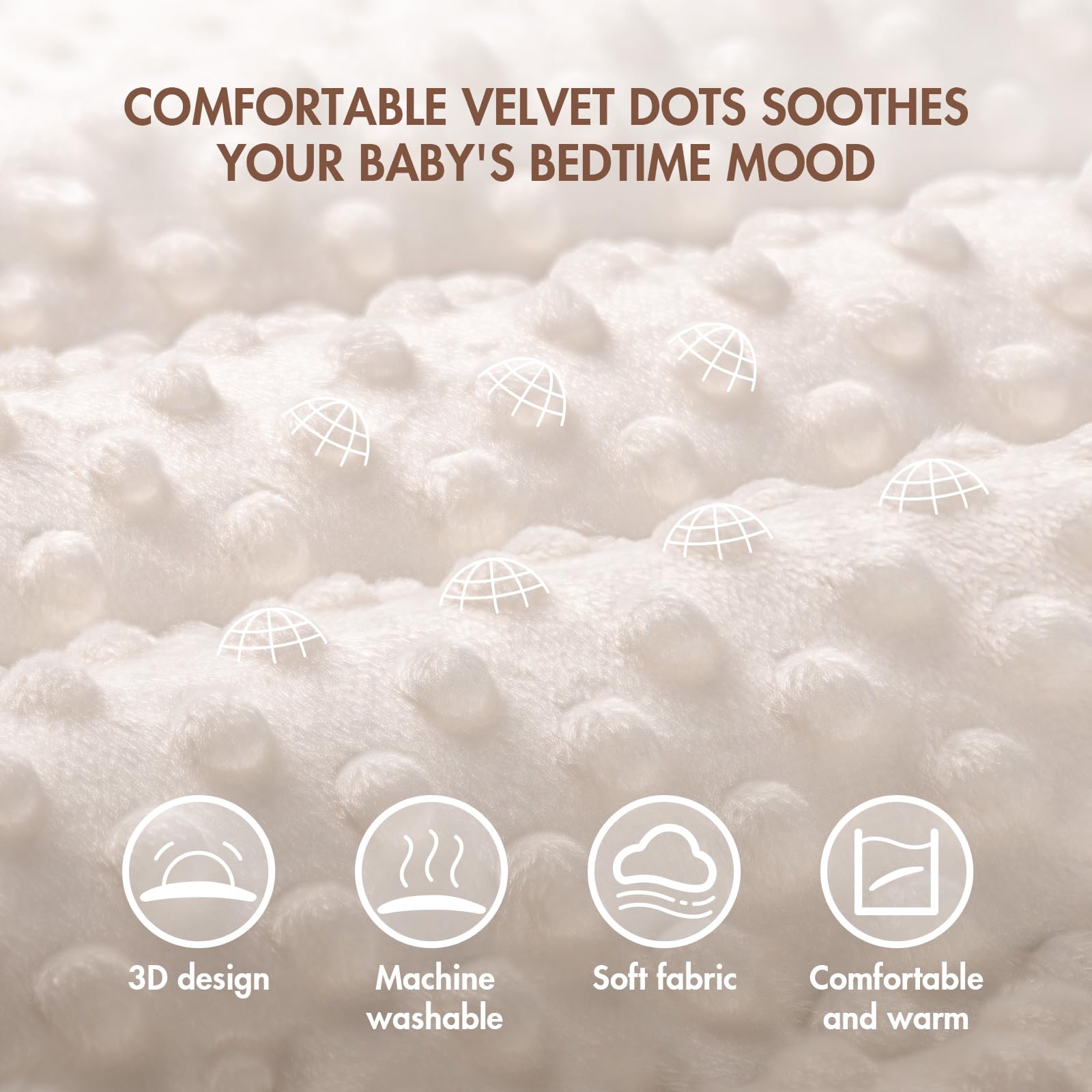 ANYEDDE muslin minky blanket size in use demonstrates versatile daily coverage for baby.